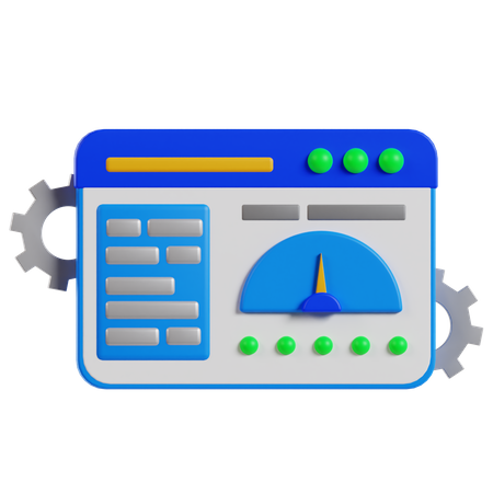 Admin Control Panel  3D Icon