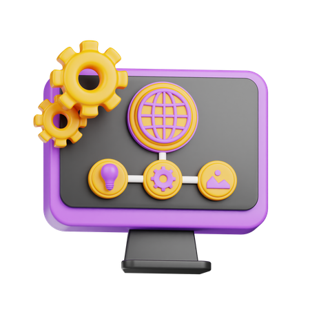 Administração de sistema  3D Icon