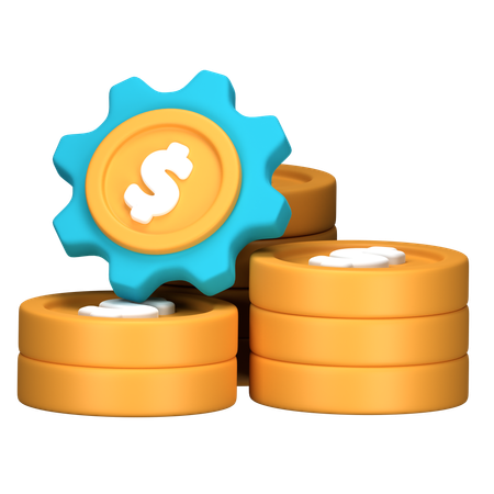 Administración del dinero  3D Icon