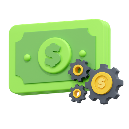 Administración del dinero  3D Icon