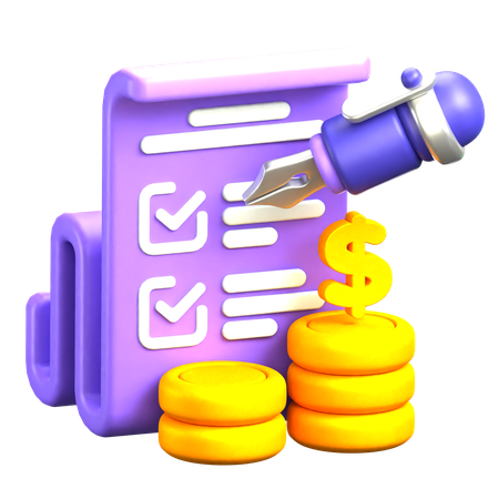 Administración del dinero  3D Icon