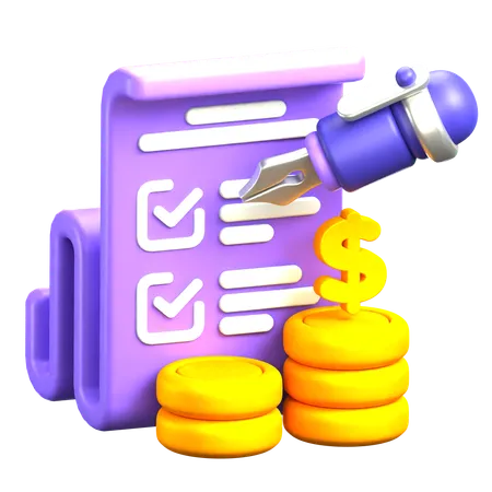 Administración del dinero  3D Icon