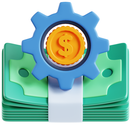 Administración del dinero  3D Icon