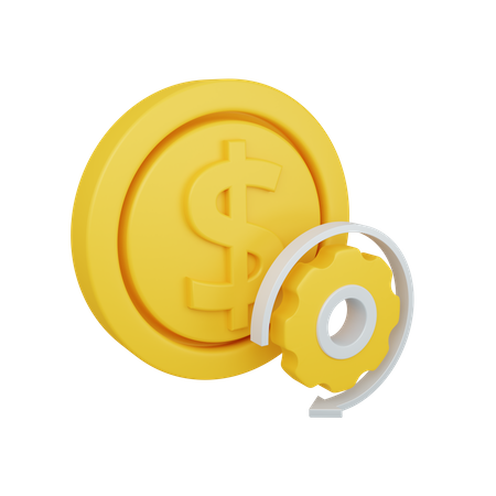 Administración del dinero  3D Illustration