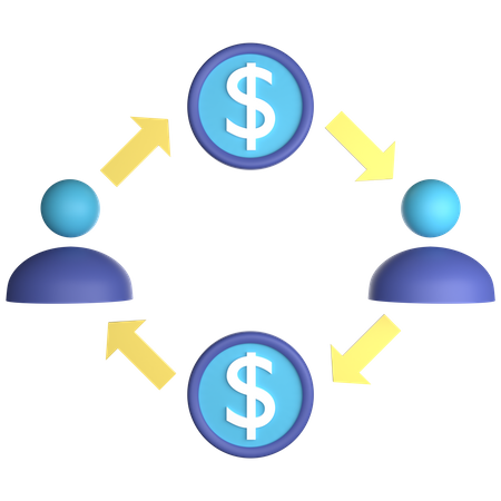 Administración del dinero  3D Icon