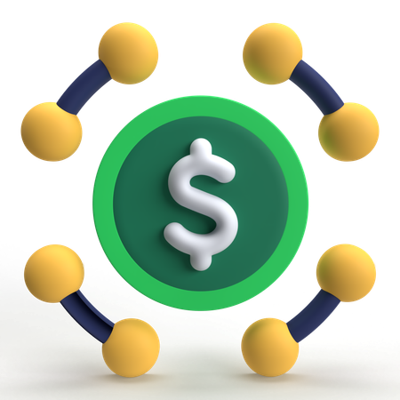 Administración del dinero  3D Icon