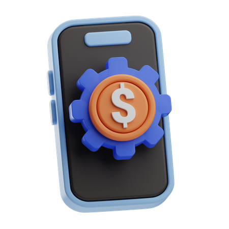 Gestión de dinero en línea  3D Icon