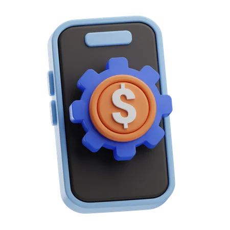 Gestión de dinero en línea  3D Icon