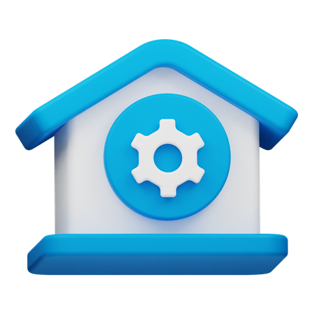 Gestión de la casa  3D Icon