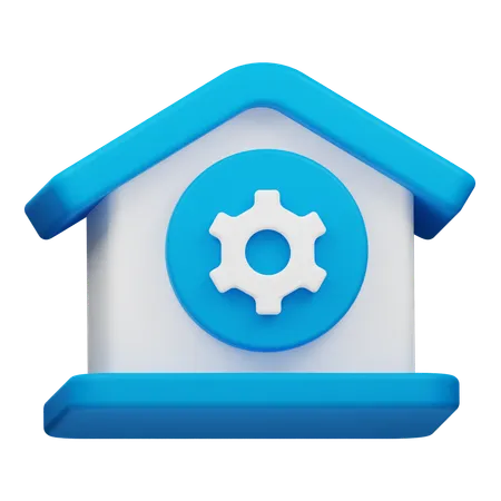 Gestión de la casa  3D Icon