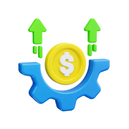 Administración del dinero  3D Icon