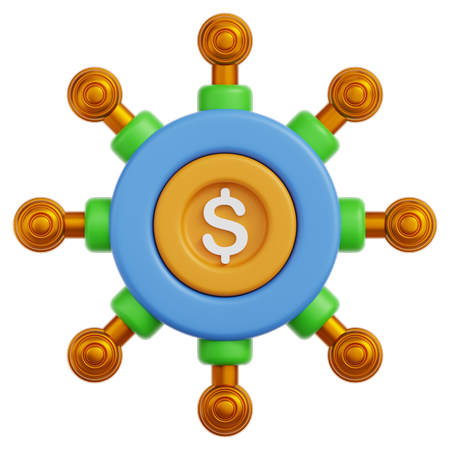 Administración del dinero  3D Icon