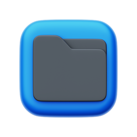 Administrador de archivos  3D Icon