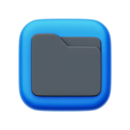 Administrador de archivos  3D Icon