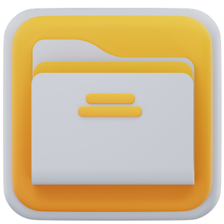 Administrador de archivos  3D Icon