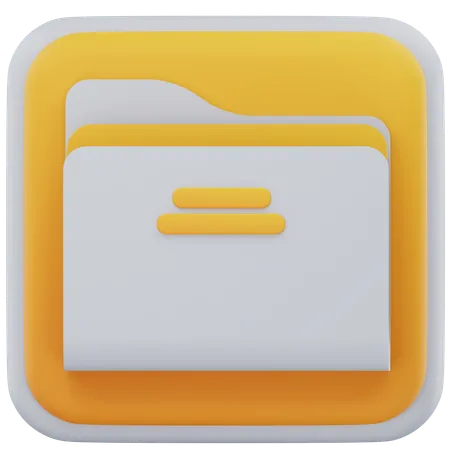 Administrador de archivos  3D Icon