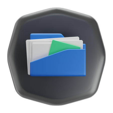 Administrador de archivos  3D Icon