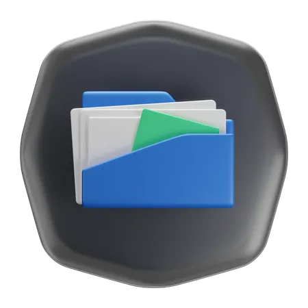 Administrador de archivos  3D Icon