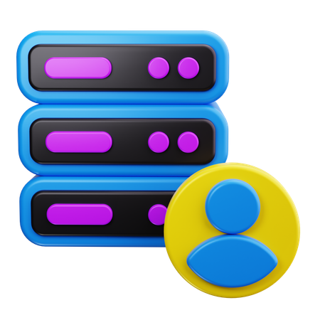 Administrateur de serveur  3D Icon