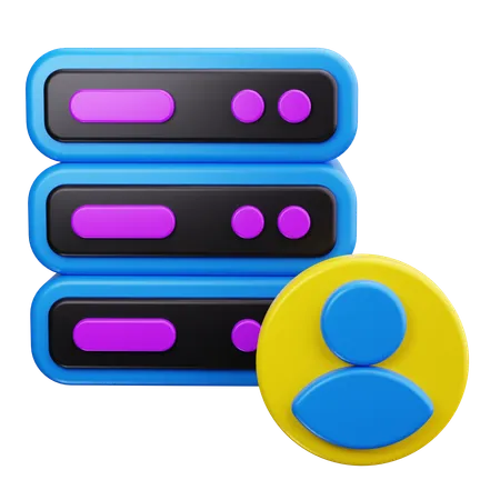 Administrateur de serveur  3D Icon