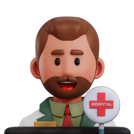 Administration hospitalière  3D Icon