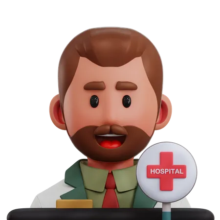 Administration hospitalière  3D Icon