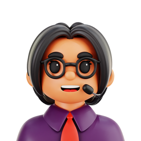 Administrator Women  3D Icon