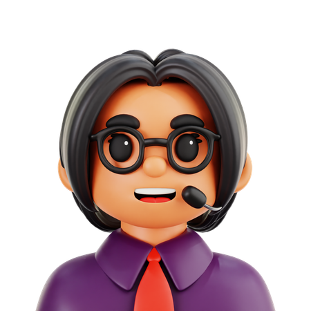 Administrator Women  3D Icon