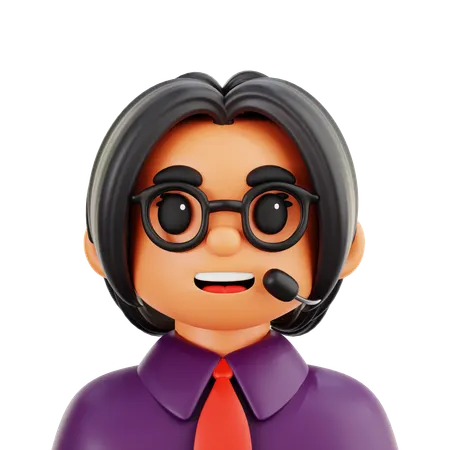 Administrator Women  3D Icon
