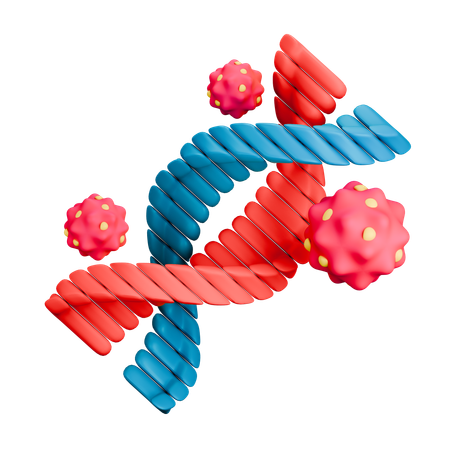 ADN affecté par le cancer  3D Icon