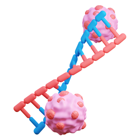 ADN affecté par le cancer  3D Icon