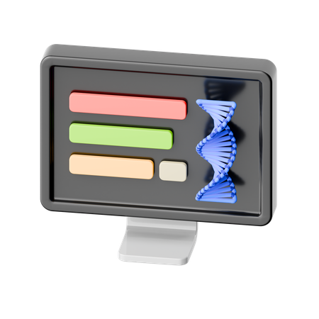 ADN en línea  3D Icon