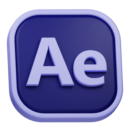 Adobe After Effect  3D Icon