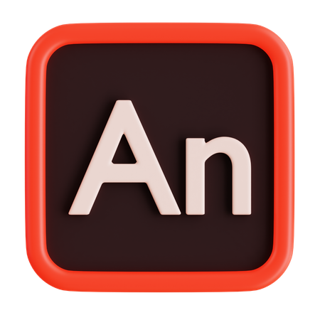 Adobe Animate  3D Icon