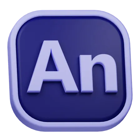 Adobe animado  3D Icon