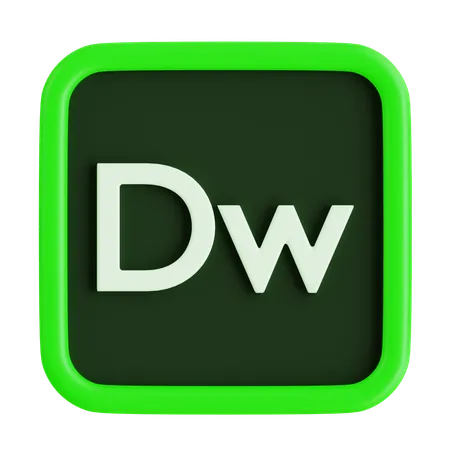 Adobe Dreamweaver  3D Icon