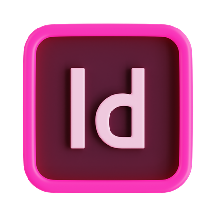 Adobe InDesign  3D Icon