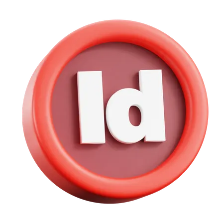 Adobe Indesign  3D Icon