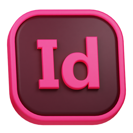 Adobe InDesign  3D Icon