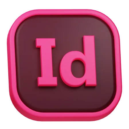 Adobe InDesign  3D Icon