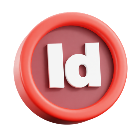 Adobe Indesign  3D Icon