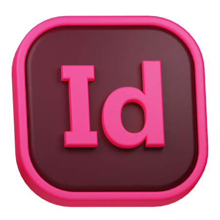 Adobe InDesign  3D Icon