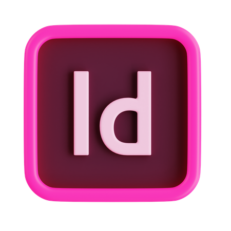 Adobe InDesign  3D Icon