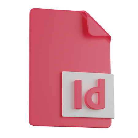 Adobe indesign file  3D Icon