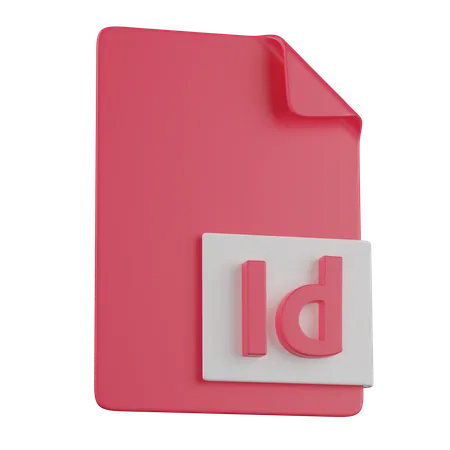 Adobe indesign file  3D Icon