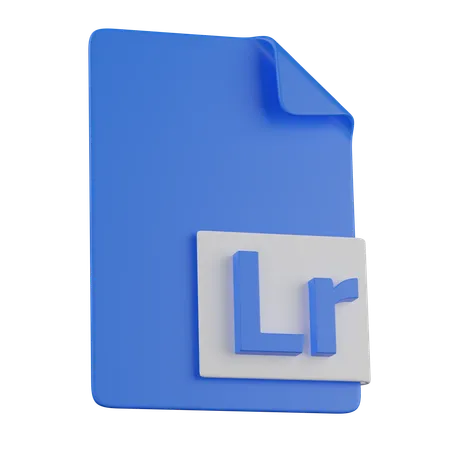 Adobe lightroom FILE  3D Icon