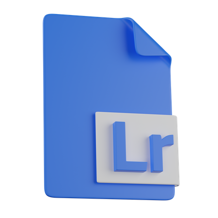 Adobe lightroom FILE  3D Icon