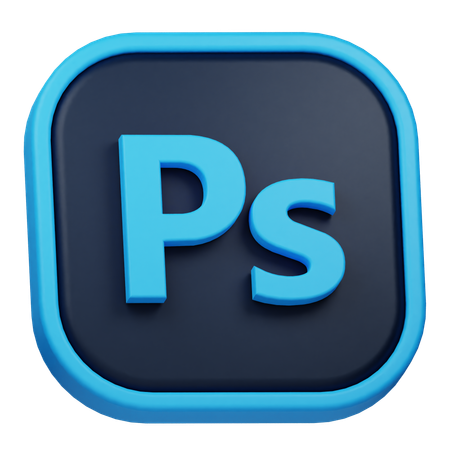 Adobe photoshop  3D Icon