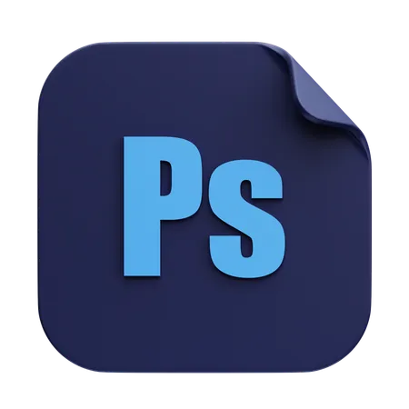 Adobe Photoshop File  3D Icon