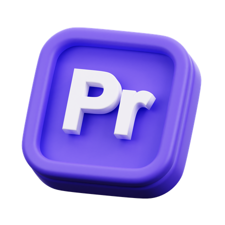 Adobe Premiere  3D Icon